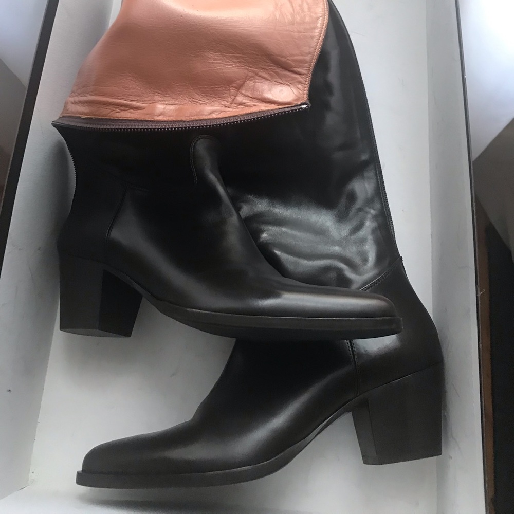 Knee high leather boots